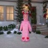 Gemmy Coming Soon 6' Photorealistic Airblown Ralphie W/Pink FuzzyPlush Bunny Suit