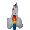 Seasons Inflatables Gemmy Christmas Inflatable 6' Magical Unicorn