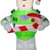 Seasons Inflatables Gemmy 3.5 Foot Toy Story Buzz Lightyear Airblown Inflatable With Candy Cane Christmas