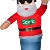 Seasons Inflatables Christmas Gemmy 6' Animated Airblown Inflatable Swaying Santa W/Headphones