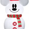 Coming Soon Gemmy Christmas Airblown Inflatable Mickey Mouse Snowman, 3.5 Ft Tall, White