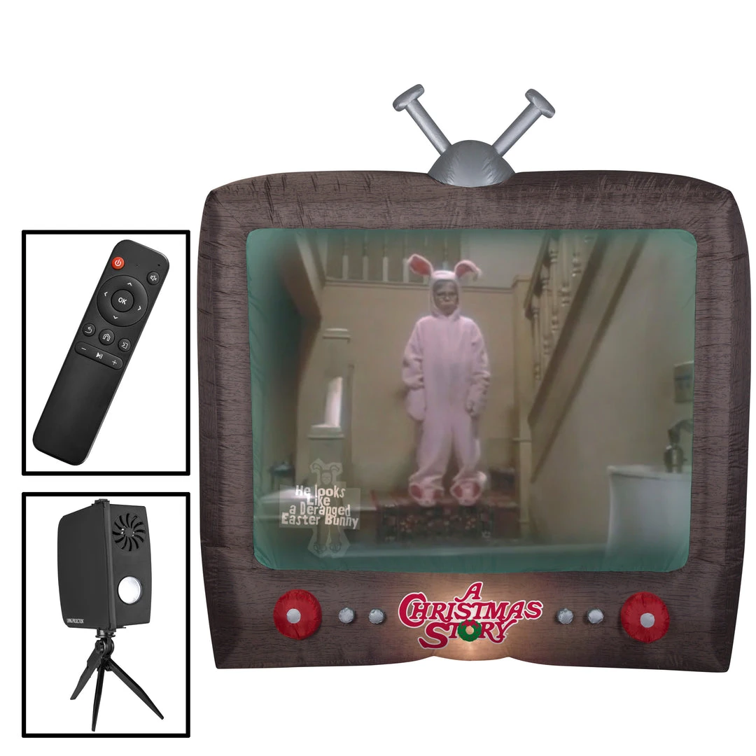 Seasons Inflatables Gemmy 8' Living Projection Airblown Inflatable A Christmas Story 1 Seasons Inflatables Gemmy 8' Living Projection Airblown Inflatable A Christmas Story