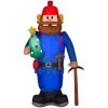 Gemmy 6' Airblown Inflatable Yukon Cornelius With Tree Coming Soon