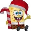Gemmy Christmas Airblown Inflatable SpongeBob W/Candy Cane Nickelodeon, 3 Ft Tall, Yellow
