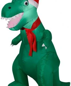 Gemmy Christmas Airblown Inflatable T Rex, 3.5 Ft Tall, Green Coming Soon