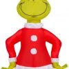 Gemmy Airdorable Christmas Airblown Inflatable Grinch In Santa Suit Dr. Seuss, Tall, Multicolored