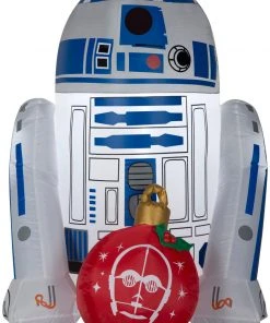 Gemmy 3' Airblown R2D2 W/ Ornament Star Wars Christmas Inflatable