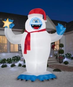Gemmy 12' Airblown Bumble W/ Santa Hat Christmas Inflatable