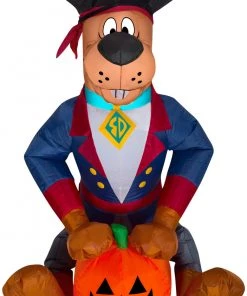 Gemmy 3' Airblown Scooby As Pirate Halloween Inflatable