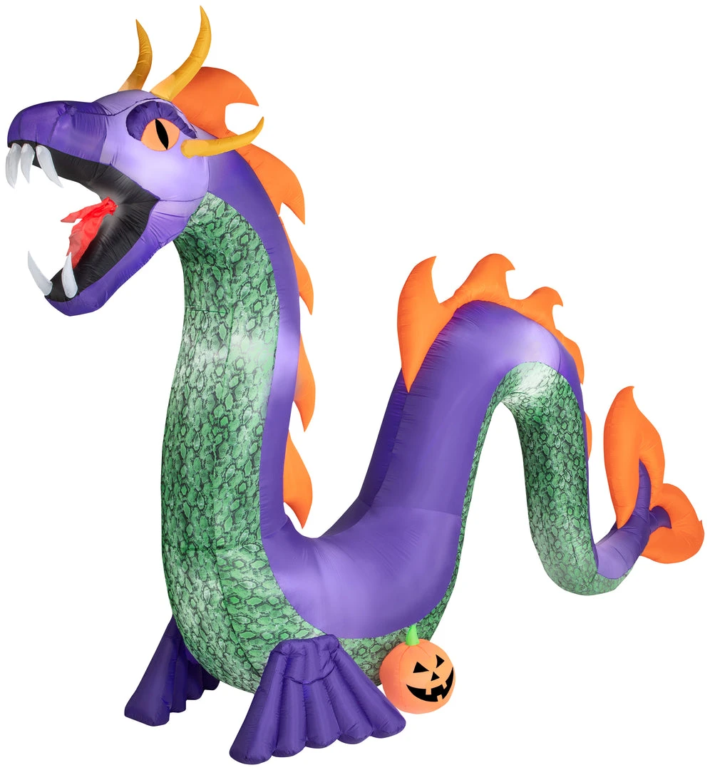 Gemmy Airblown Serpent W/Flaming Mouth Colossal, 10.5 Ft Tall, Purple Coming Soon 1 Gemmy Airblown Serpent W/Flaming Mouth Colossal, 10.5 Ft Tall, Purple Coming Soon
