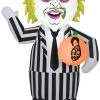Gemmy Airblown Inflatable Beetlejuice, 3.5 Ft Tall, Black Halloween