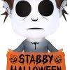 Gemmy Airblown Stylized Michael Myers Universal, 3.5 Ft Tall, Multicolored Halloween