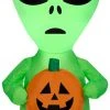 Gemmy Airblown Inflatable Alien, 3.5 Ft Tall, Green Halloween
