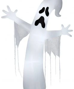 Gemmy Airblown Whimsey Ghost W/Streamers Giant (C7 LED White), 12 Ft Tall