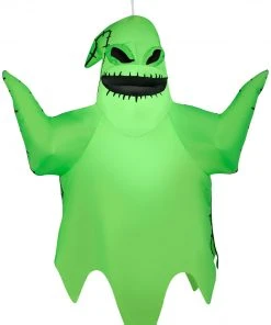 Gemmy Airblown Inflatable Hanging Oogie Boogie, 4 Ft Tall, Green