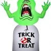 Gemmy Airblown Inflatable Ghostbusters Slimer With Tombstone, 3.5 Ft Tall, Green