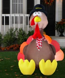 Gemmy 6' Airblown Turkey Thanksgiving Inflatable