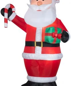Gemmy 12' Airblown Santa W/ Gift And Candy Cane Christmas Inflatable Coming Soon