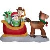 Seasons Inflatables Gemmy 8' Airblown-Toy Story W/Sleigh Disney Christmas Inflatable Scene