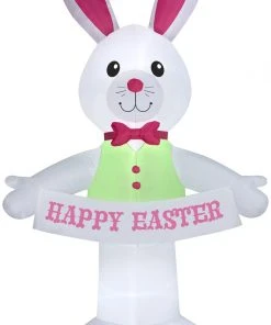 Gemmy 12.5 Ft Airblown Easter Bunny Giant, White