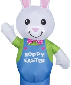 Gemmy Airdorable Airblown Easter Bunny, Multicolored