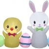 Gemmy 6.5 Ft Wide Airblown Easter Collection Scene, White