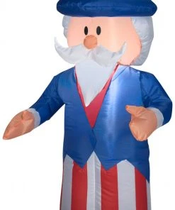 Gemmy Inflatables 4' Outdoor Uncle Sam Spring Inflatable