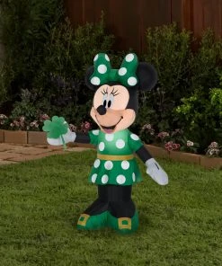 Gemmy 3.5' Airblown St. Patrick's Day Minnie Disney Spring Inflatable