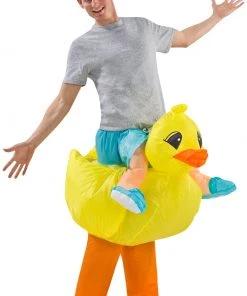Gemmy Illusion Inflatable Costume Yellow Duckie Halloween Costume
