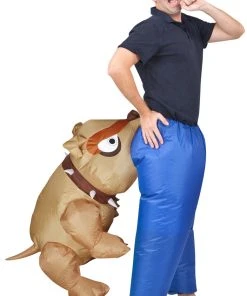 Gemmy Miscellaneous Illusion Inflatable Man-eating Bull Dog Halloween Costume