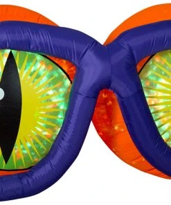 Gemmy Projection Airblown Kaleidoscope Evil Eyes , 3 Ft Tall Halloween