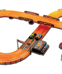 KidzTech Toys 1:43 Hot Wheels Slot Track Set - 12.4 Ft (battery Operated)