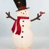 Everstar 60" UL Pop-Up Fluffy Snowman Sculpture Christmas