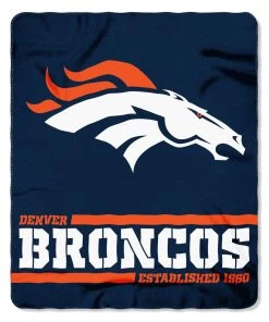 The Northwest Company Denver Broncos Fleece Throw , Orange Blankets