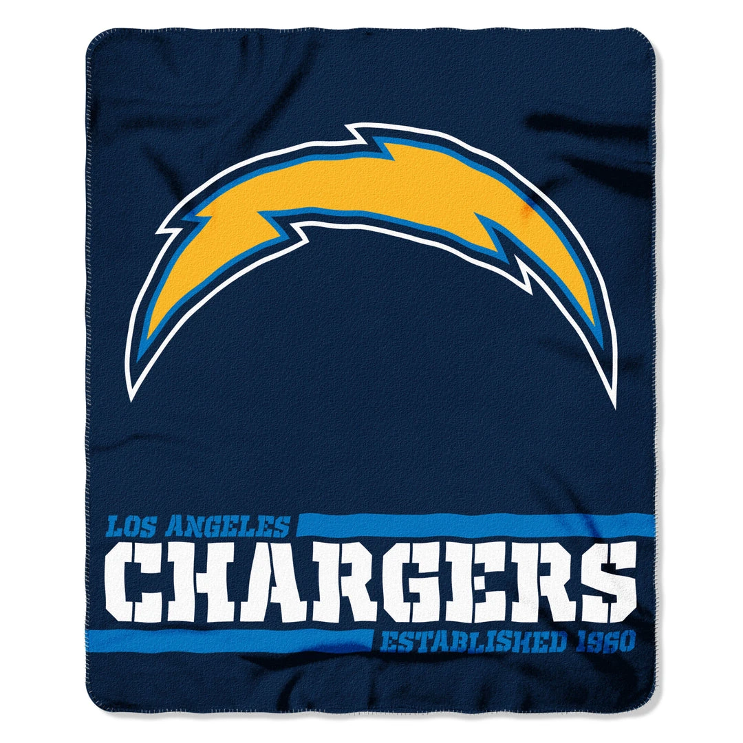 The Northwest Company Los Angeles Chargers Fleece Throw Blankets 1 The Northwest Company Los Angeles Chargers Fleece Throw Blankets