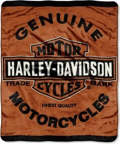 The Northwest Company HARLEY DAVIDSON GENUINE, Orange Blankets